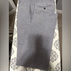 Le Chateau Linen Blend Pants - Gray